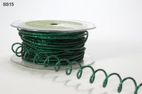 50 Yards Iridescent Metallic Glitter Wired String – SS15 – GREEN