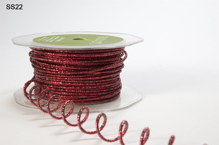 50 Yards Iridescent Metallic Glitter Wired String – SS22 – FUCHSIA