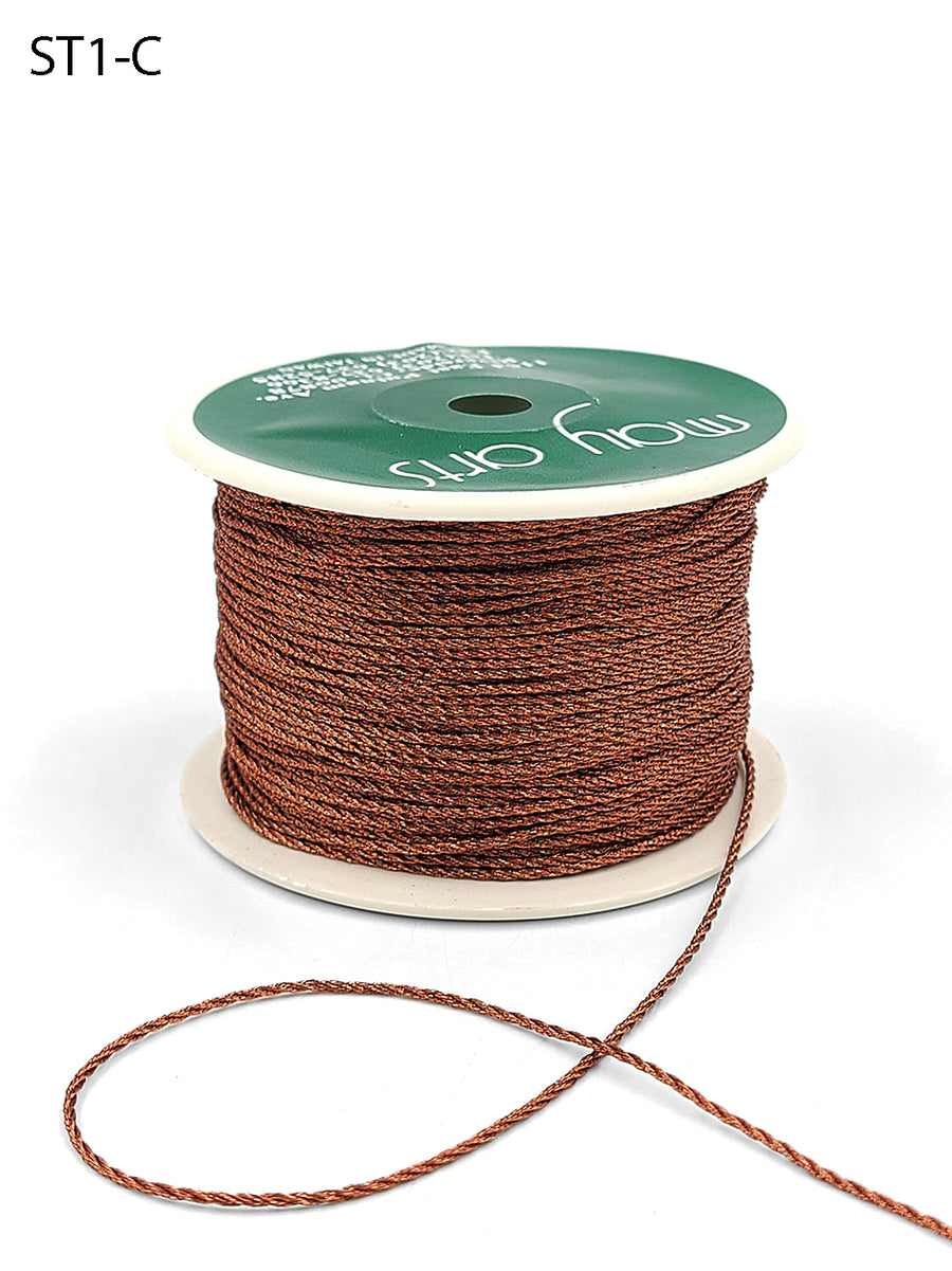 1 Millimeter Metallic Twisted Chording – ST1C – METALLIC COPPER