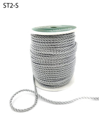2 Millimeter Twisted Cording Ribbon – ST2-S SILVER METALLIC