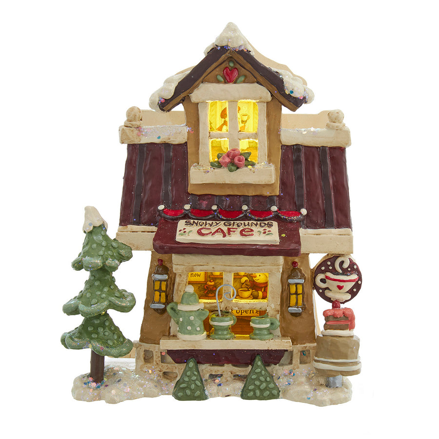 12.3" Light Up Snow Town Café© Table Piece