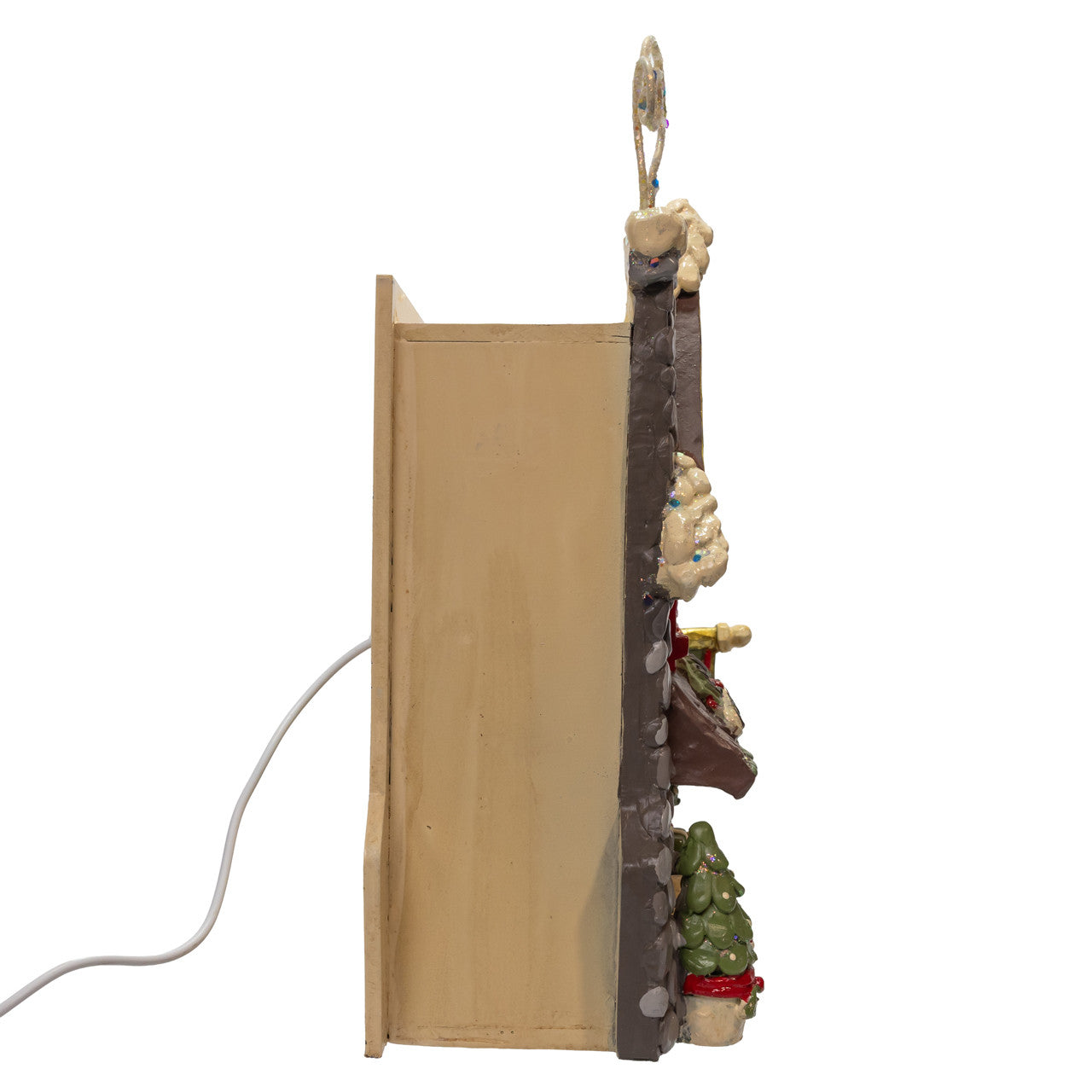 11.5" Light Up Snow Town Santa Kringle Cottage Table Piece