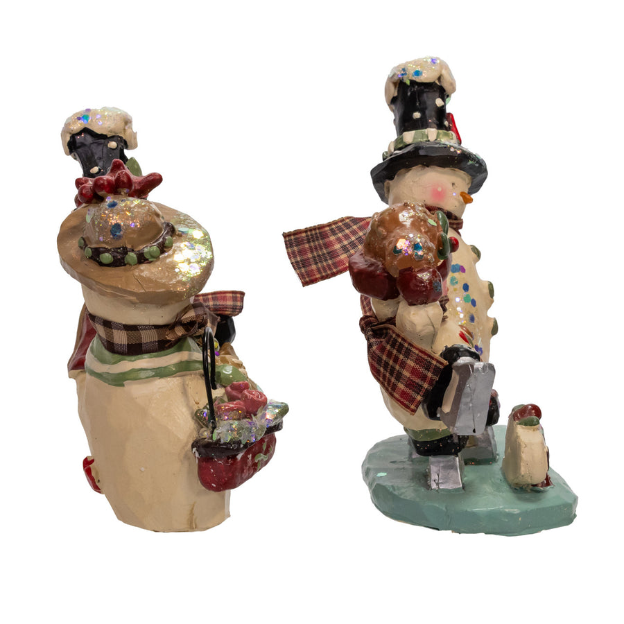 4.5-5.25" Snow Town Snow-Mates & Ice Skater Table Pieces