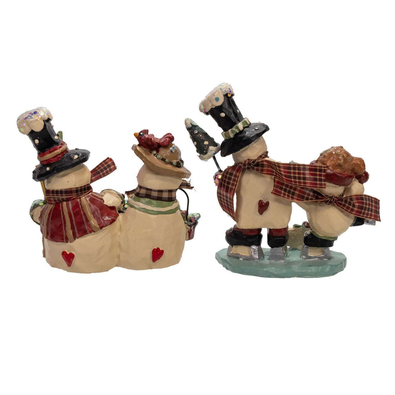 4.5-5.25" Snow Town Snow-Mates & Ice Skater Table Pieces