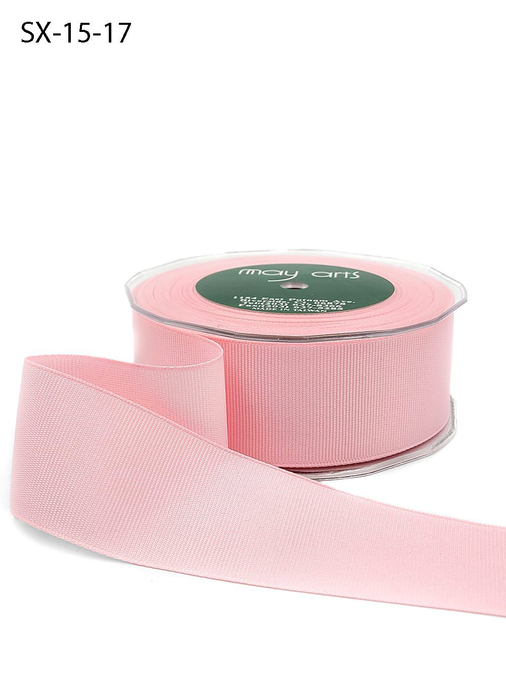 ~1.5 Inch Heavy-Weight (higher thread count) Classic Grosgrain Ribbon with Woven Edge – SX-15-17 Light pink
