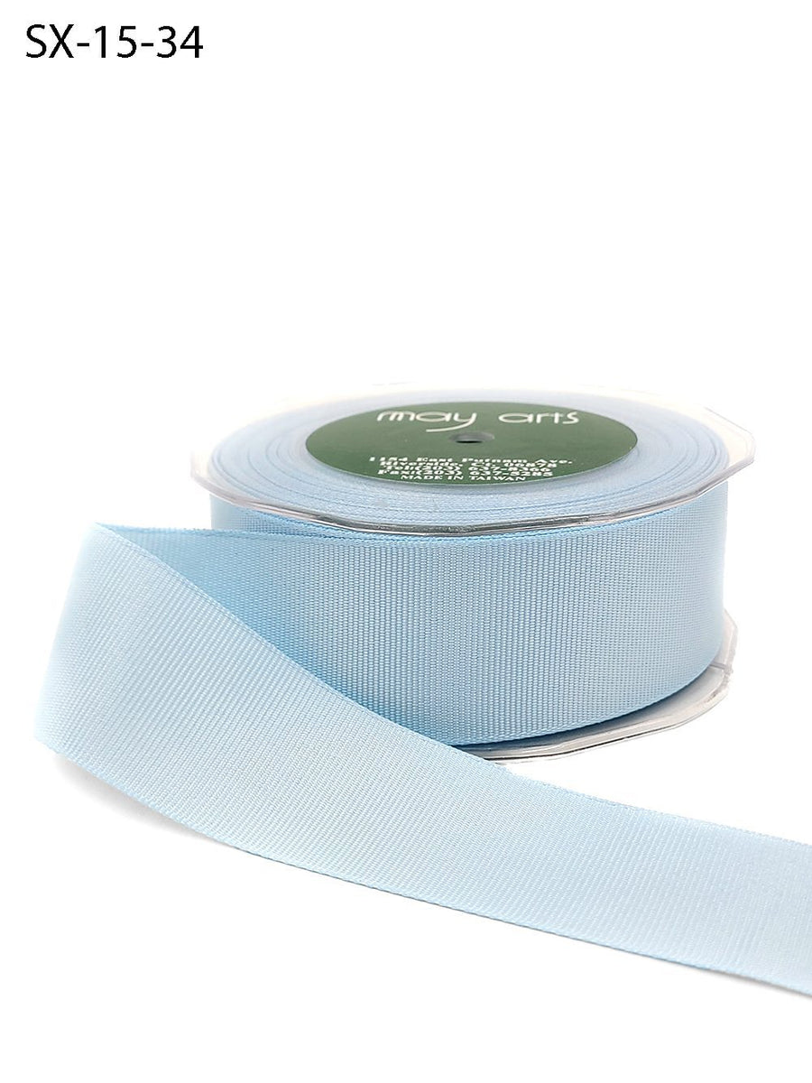~1.5 Inch Heavy-Weight (higher thread count) Classic Grosgrain Ribbon with Woven Edge – SX-15-34 Light Blue