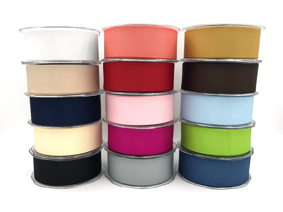 ~1.5 Inch Heavy-Weight (higher thread count) Classic Grosgrain Ribbon with Woven Edge – SX-15-13 Coral