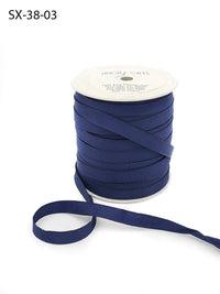 3/8 Inch Heavy-Weight (higher thread count) Classic Grosgrain Ribbon with Woven Edge – SX-38-03 NAVY