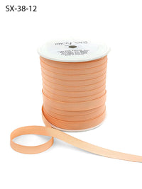 3/8 Inch Heavy-Weight (higher thread count) Classic Grosgrain Ribbon with Woven Edge – SX-38-12 PEACH