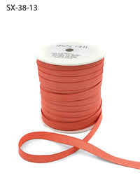 3/8 Inch Heavy-Weight (higher thread count) Classic Grosgrain Ribbon with Woven Edge – SX-38-13 CORAL