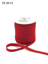 3/8 Inch Heavy-Weight (higher thread count) Classic Grosgrain Ribbon with Woven Edge – SX-38-14 RED