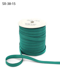 3/8 Inch Heavy-Weight (higher thread count) Classic Grosgrain Ribbon with Woven Edge – SX-38-15 GREEN