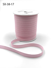 3/8 Inch Heavy-Weight (higher thread count) Classic Grosgrain Ribbon with Woven Edge – SX-38-17 PINK