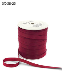 3/8 Inch Heavy-Weight (higher thread count) Classic Grosgrain Ribbon with Woven Edge – SX-38-25 BURGUNDY