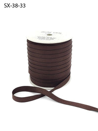 3/8 Inch Heavy-Weight (higher thread count) Classic Grosgrain Ribbon with Woven Edge – SX-38-33 BROWN