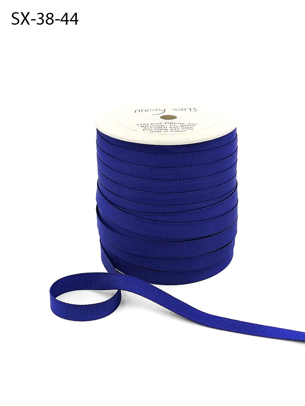 3/8 Inch Heavy-Weight (higher thread count) Classic Grosgrain Ribbon with Woven Edge – SX-38-44 ROYAL BLUE