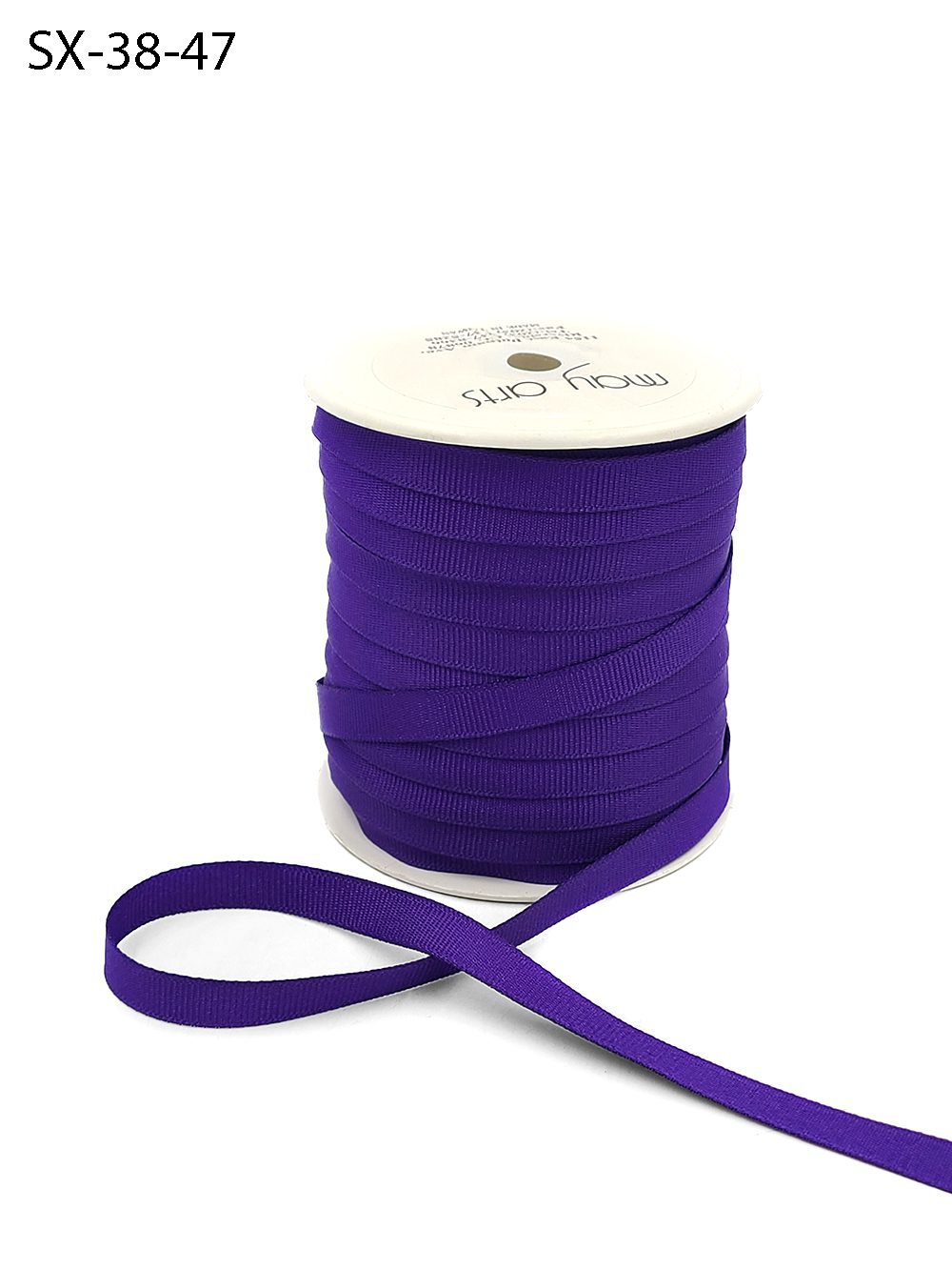 3/8 Inch Heavy-Weight (higher thread count) Classic Grosgrain Ribbon with Woven Edge – SX-38-47 PURPLE