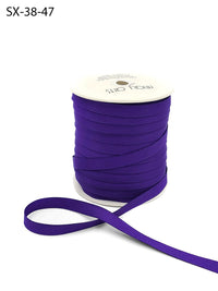 3/8 Inch Heavy-Weight (higher thread count) Classic Grosgrain Ribbon with Woven Edge – SX-38-47 PURPLE