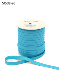 3/8 Inch Heavy-Weight (higher thread count) Classic Grosgrain Ribbon with Woven Edge – SX-38-96 TURQUOISE