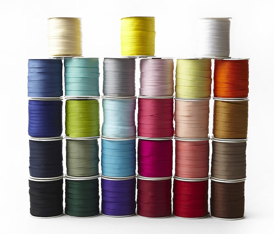 3/8 Inch Heavy-Weight (higher thread count) Classic Grosgrain Ribbon with Woven Edge – SX-38-72 LEMON