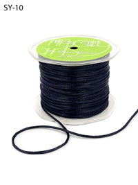 1/8 Inch Satin String Cord Ribbon – SY10 – BLACK