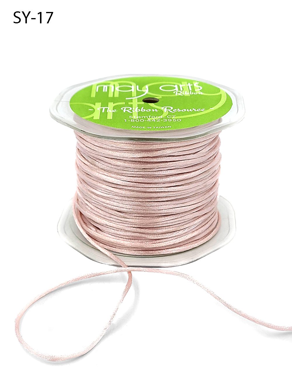 1/8 Inch Satin String Cord Ribbon – SY17 – PINK
