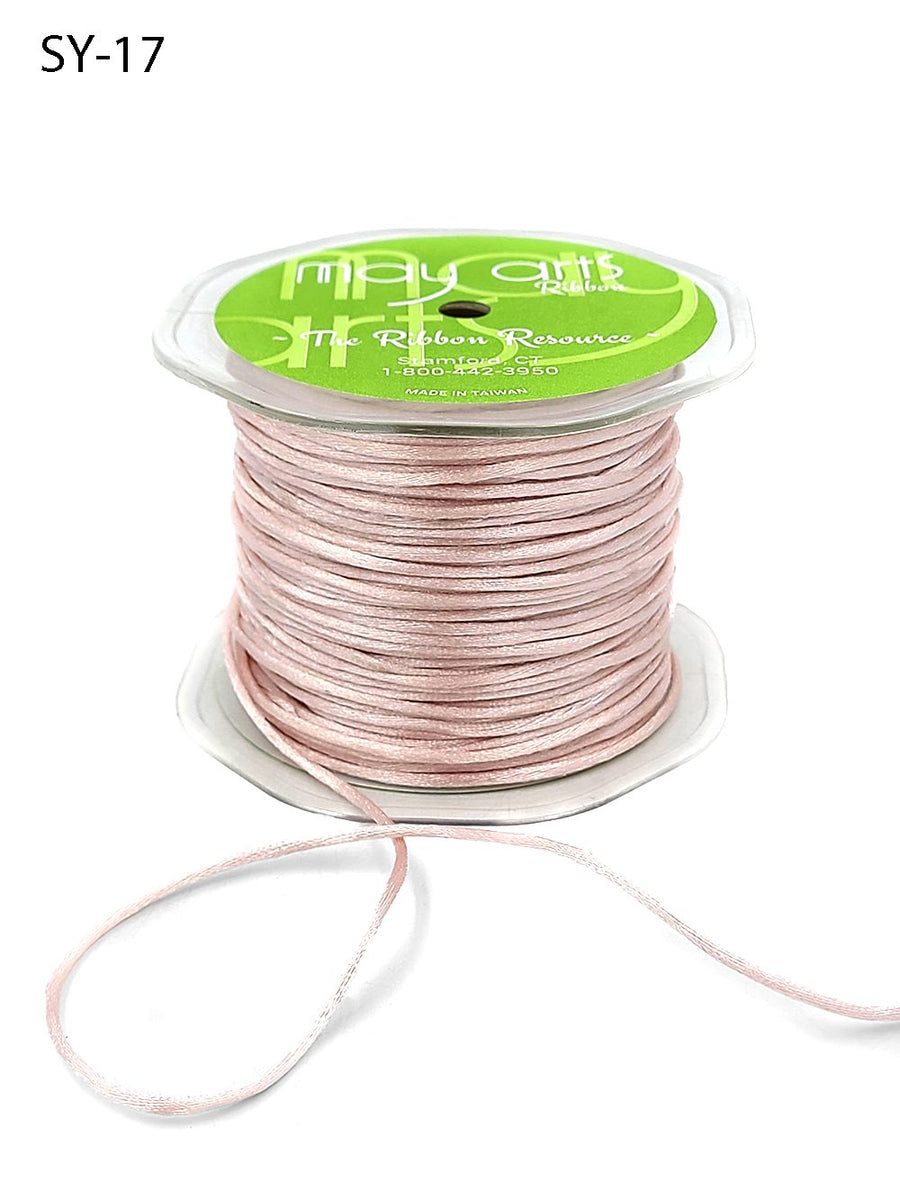 1/8 Inch Satin String Cord Ribbon – SY17 – PINK