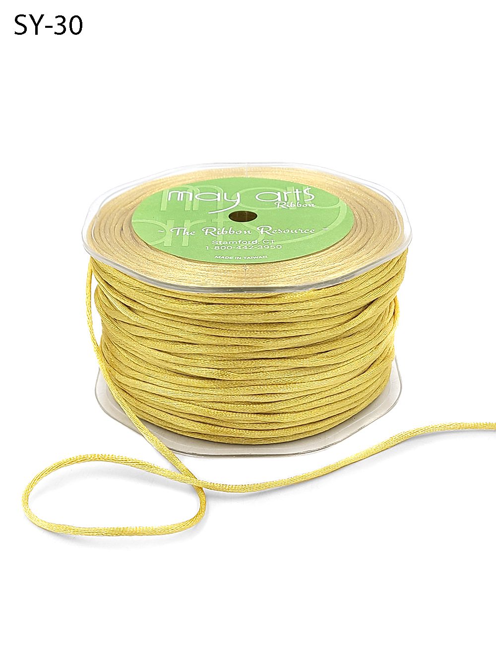 1/8 Inch Satin String Cord Ribbon – SY30 – GOLD