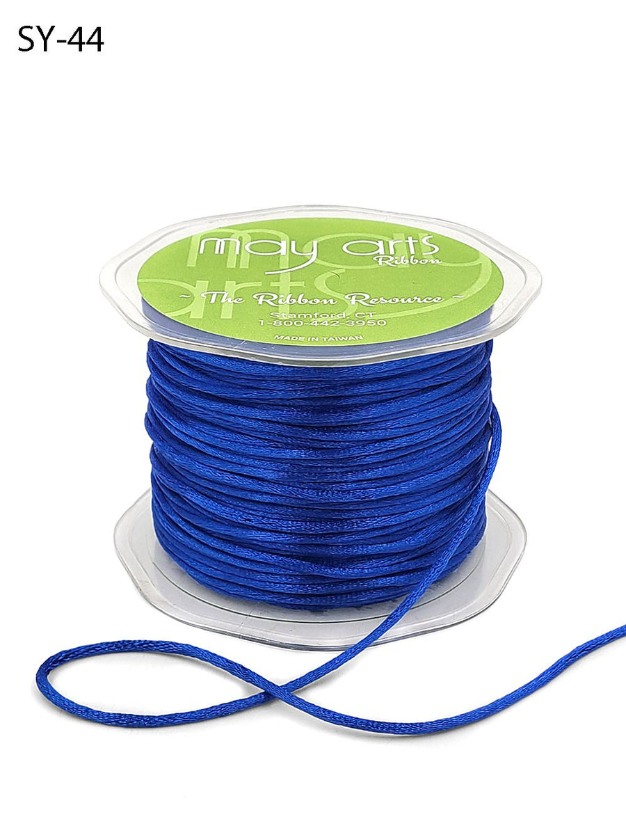 1/8 Inch Satin String Cord Ribbon – SY44 – ROYAL BLUE
