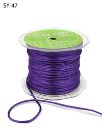 1/8 Inch Satin String Cord Ribbon – SY47 – VIOLET