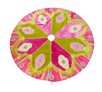 A Sweet Candy Velvet and Satin Stripes Tree Skirt