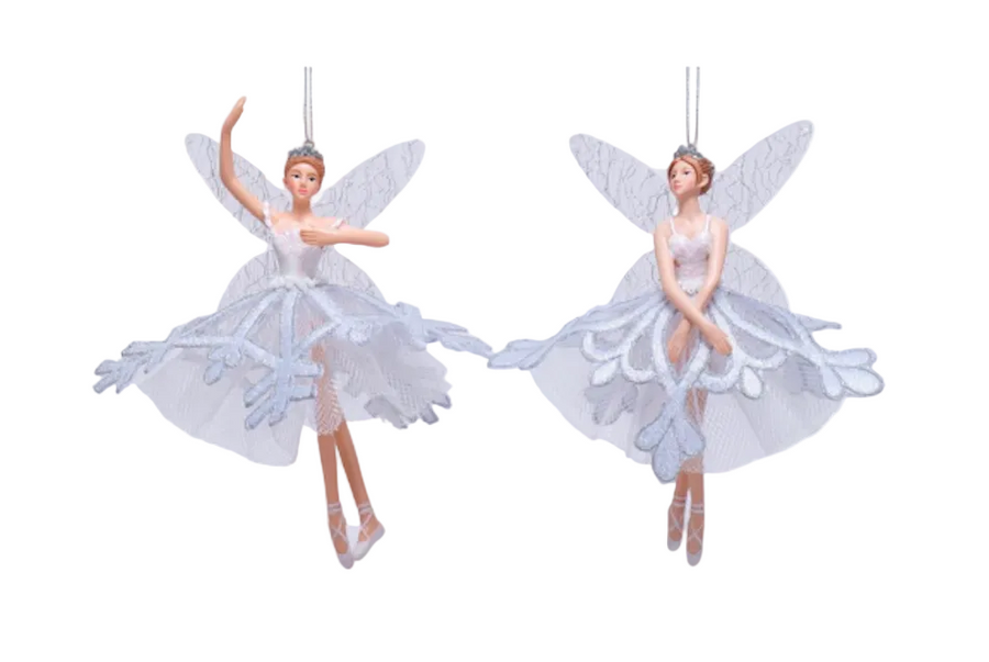 White and SIlver Snowflake Fairies
