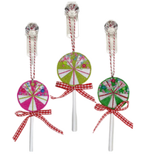 A Sweet Candy EXCLUSIVE Embroidered with Beading Lollipops (Set of 3)