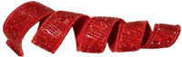 Pre-Order 2026- Red Bling Double-Sided Wired Ribbon