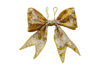 Yellow Floral Pre-Made Bow