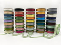 1/2 Inch 100% Hand-Dyed Silk Ribbon with Woven Edge – SK-12-58 JADEITE