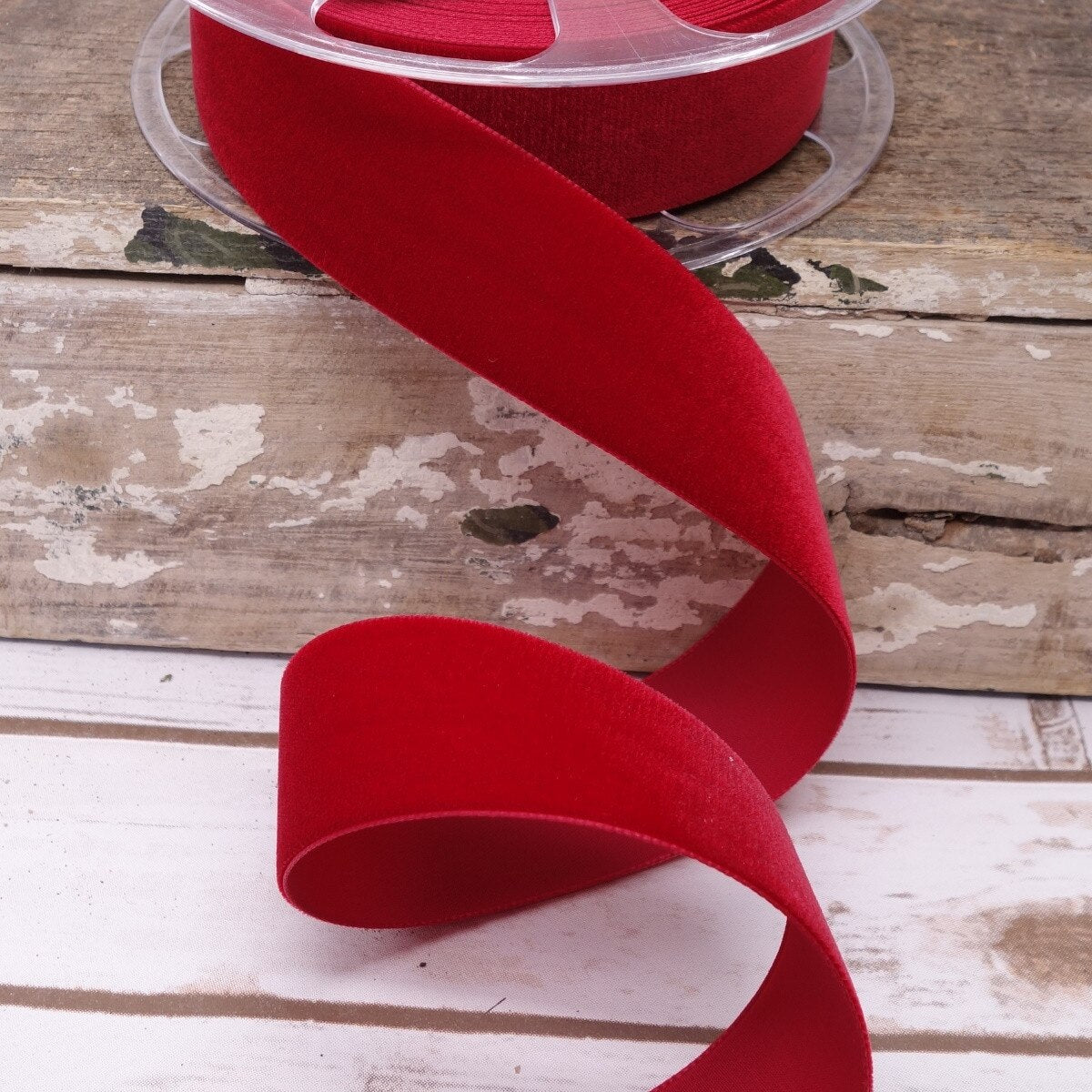Swiss Velvet Ribbon Un-Wired