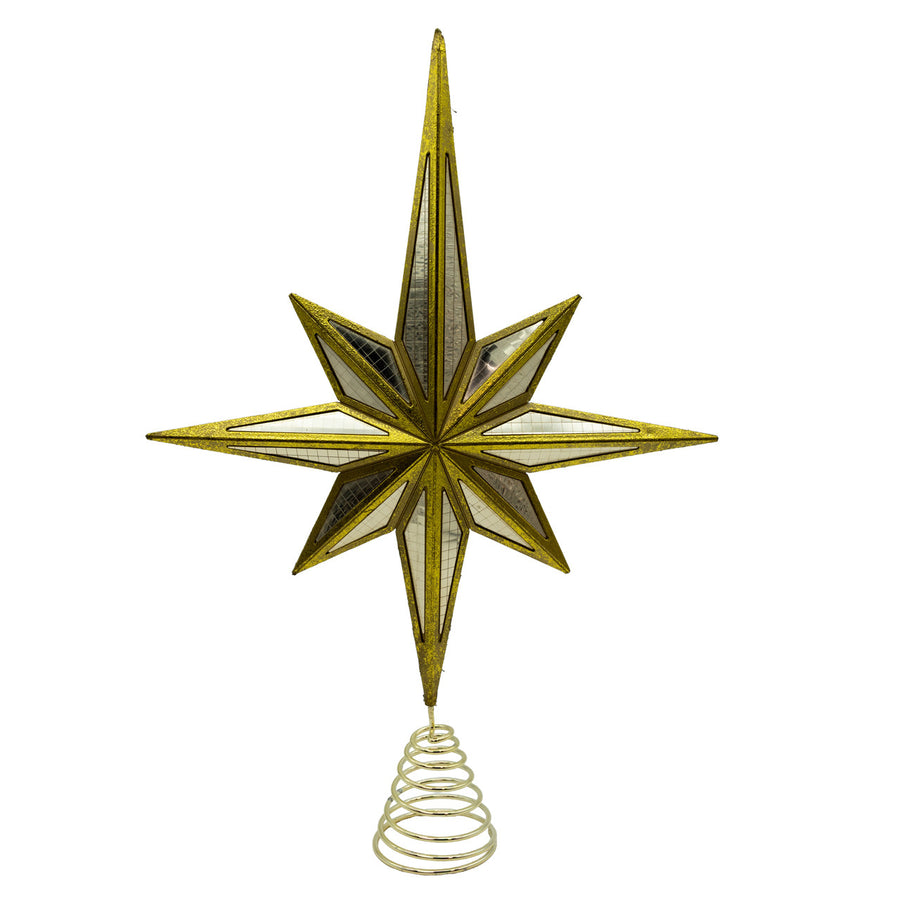 16.3" Modern Gold Star Treetop