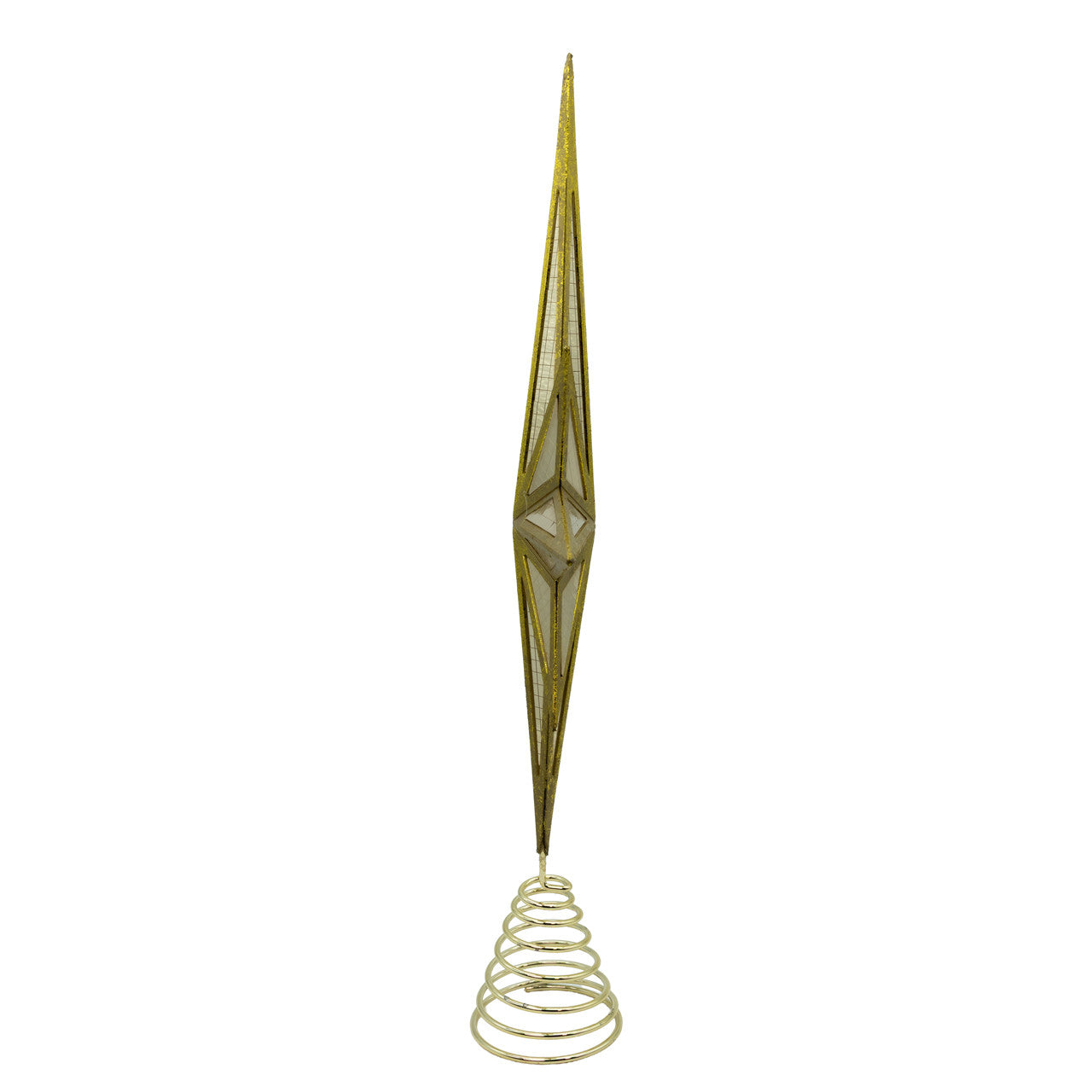 16.3" Modern Gold Star Treetop