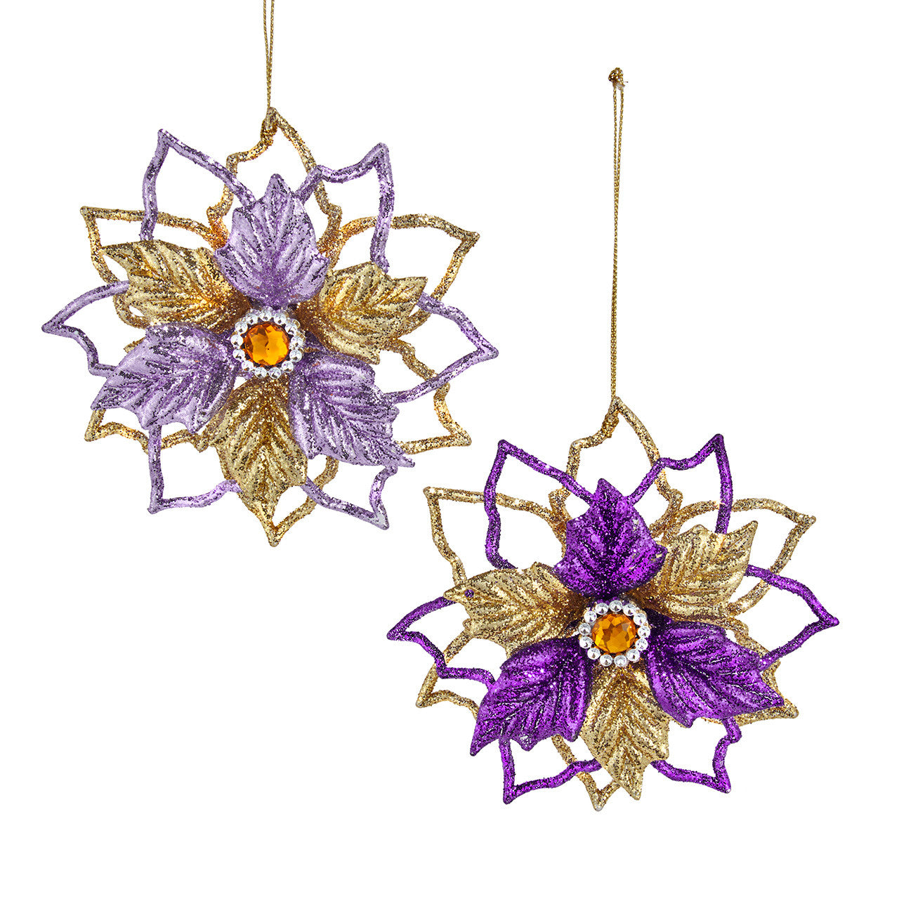 Poinsettia Ornaments