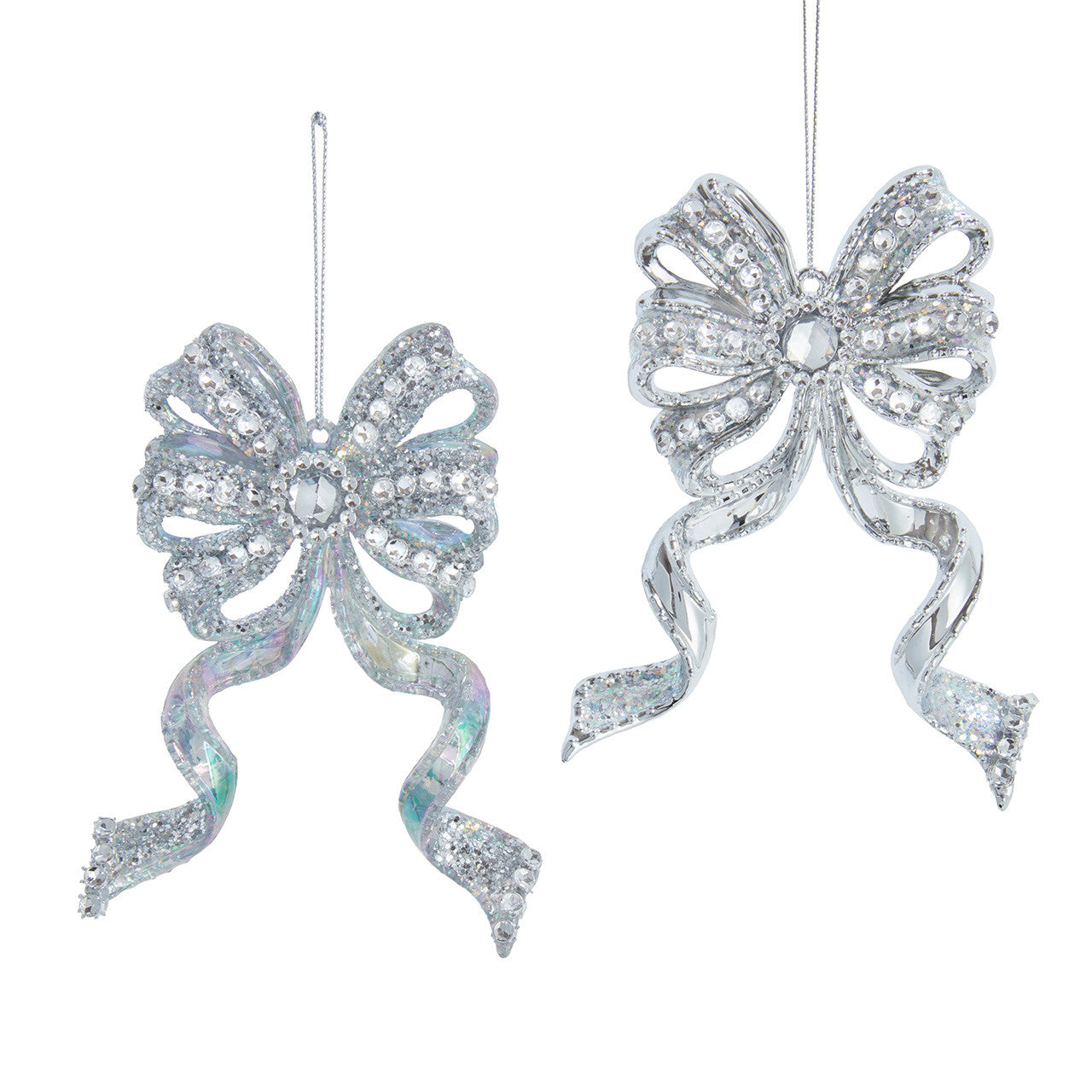 Opalescent Bow Ornaments