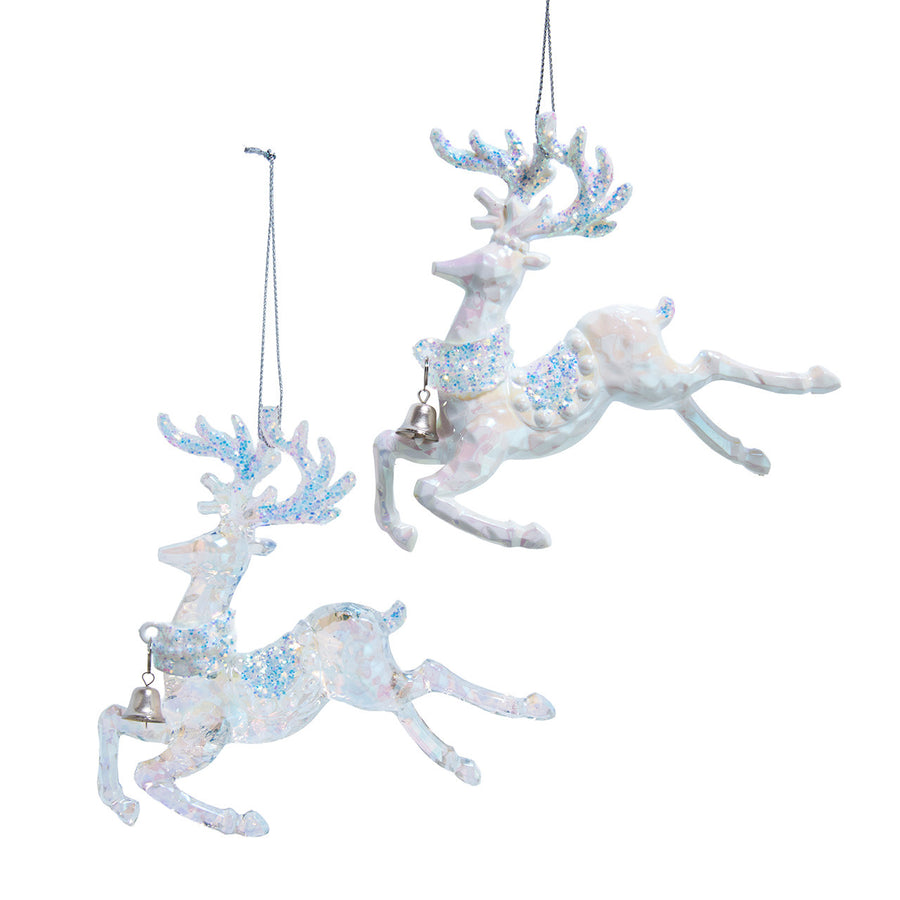 Opalescent Deer Ornaments