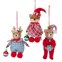 Animal In Pajamas Ornaments