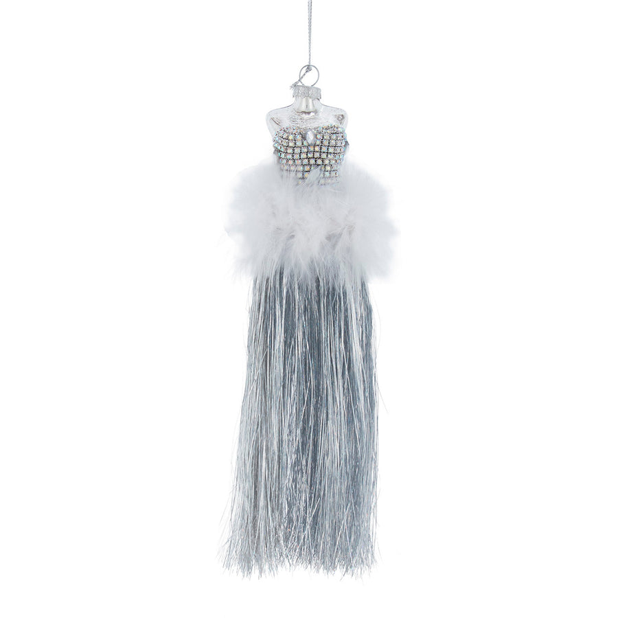 Glass Fashion Model Ornament