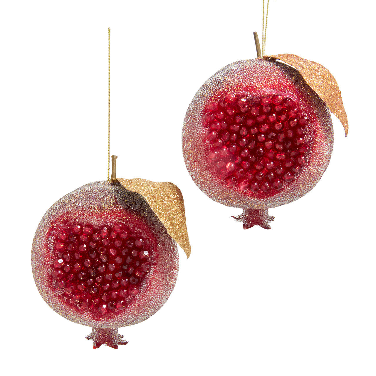 Icy Pomegranate Ornaments