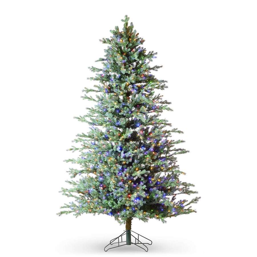 9' Colorado Blue Spruce Tree with Brilliant Color Change LED Lights