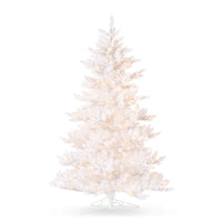 5.5' White Tinsel Lighted Tree