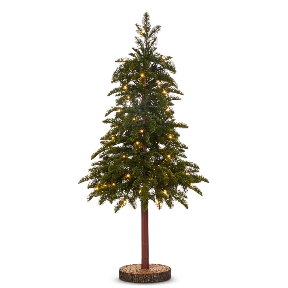 3.5' Pre-Lit Fir Tree on Stand