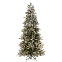 *DC* 7.5' Pre-Lit Snowy Norway Spruce Tree