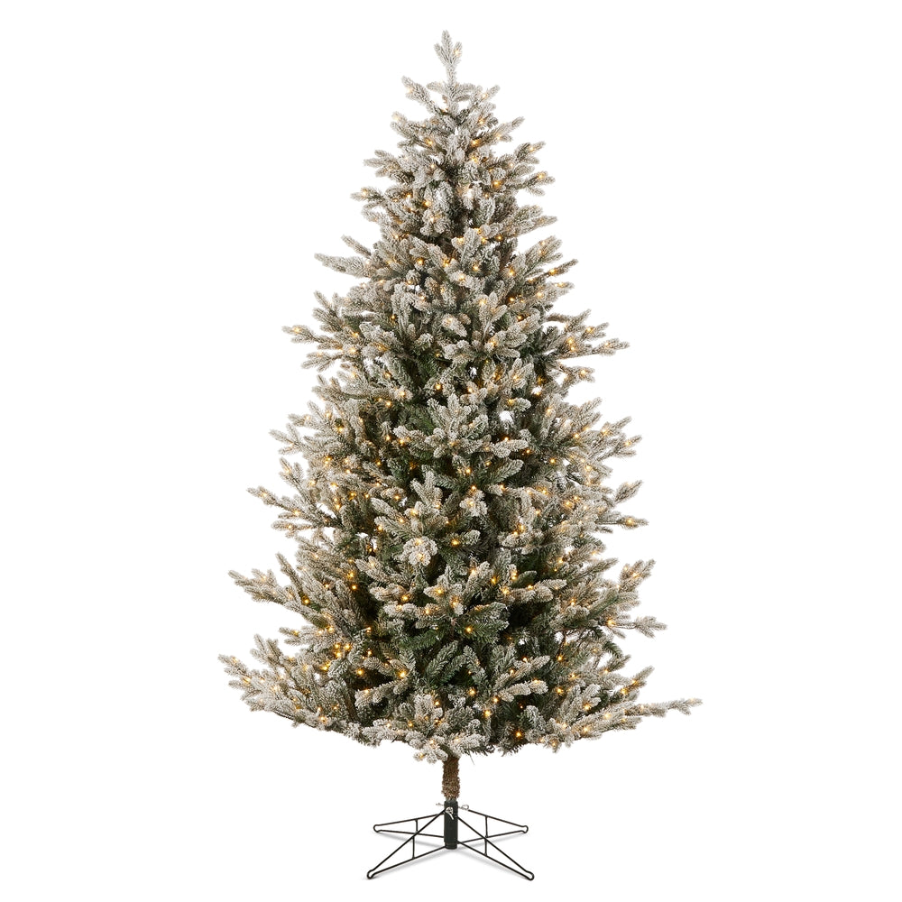 *DC* 7.5' Pre-Lit Snowy Nordic Fir Tree